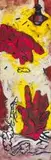 Wayne Barker, Cold War (Love and Rockets), mixed media on canvas