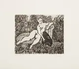 William Kentridge, Chaise-Longue, etching
