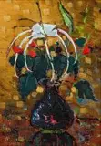 Pieter Wenning, Floral Symphony, oil on canvas laid down on board