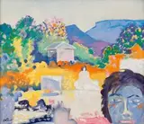 Swimming Pool, Calvinia by Walter Battiss, oil on canvas, offered May 2016