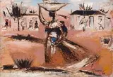 Gerard Sekoto, Woman Carrying Fruit