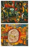 Abstract Composition, recto; Rock Art, verso by Walter Battiss, oil on canvas, sold May 2016