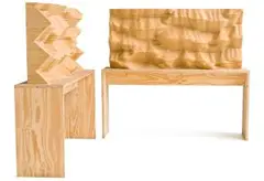 Stefanus Rademeyer, Differential Modulation, diptych, laminated wood