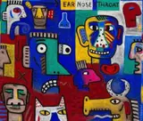 Ear, Nose and Throat by Norman Catherine, oil on canvas, offered May 2016