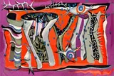 Cecily Sash, Target Composition, hand-woven tapestry