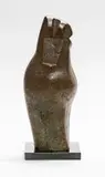 Owl I by Edoardo Villa, bronze with a brown patina, mounted on a marble base, offered May 2016