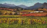 David Botha, Paarl Vineyards, oil on board