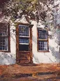 Doorway by Errol Boyley, oil on board, sold Nov 2015