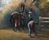 Mari Vermeulen-Breedt, Early Morning preparations before Gallops at Highveld
