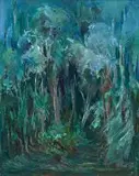 Cecil Higgs, Pondoland Forest, oil on canvas laid down on panel
