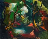Paul du Toit, Landskap, Noordhoek, oil on canvas