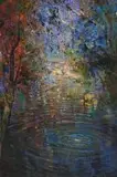 Errol Boyley, Ripples on a Pond, oil on board