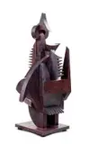 Vertical Form by Edoardo Villa, painted steel, sold Nov 2015