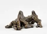 Stanley Nkosi, Bull, bronze with a dark brown patina