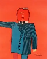 Tailor Made... by Robert Hodgins, colour screenprint, sold Nov 2015