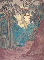 Jacobus Hendrik Pierneef, Houtbos, Transvaal, oil on board