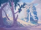 Landscape with Trees by Jacobus Hendrik Pierneef, oil on board, sold Nov 2015
