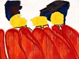 A Colloquy of Scoundrels by Robert Hodgins, oil on canvas, sold Nov 2015