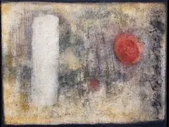 Douglas Portway, Composition, oil on canvas