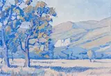 Landscape, Northern Transvaal by Jacobus Hendrik Pierneef, oil on card, sold Nov 2015