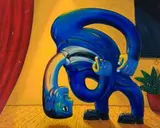 Performance by Norman Catherine, oil on canvas, sold Nov 2015