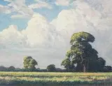 Bushveld Trees by Jacobus Hendrik Pierneef, oil on canvas laid down on board, sold Nov 2015