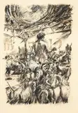 Circe by William Kentridge, charcoal, pastel and gold ink on paper, offered Nov 2015