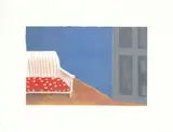 The Grey Door by Sam Nhlengethwa, colour lithograph, sold Apr 2015