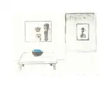 Study of Basquiat by Sam Nhlengethwa, colour lithograph, sold Apr 2015
