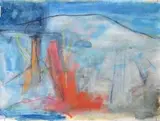 Fred Schimmel, Abstract IV, mixed media on Fabriano 50% cotton paper