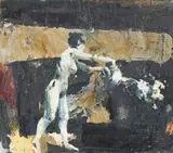 Minnette Vári, Nude Figure Emptying Jug