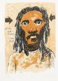 Colbert Mashile, Man to Man, colour lithograph