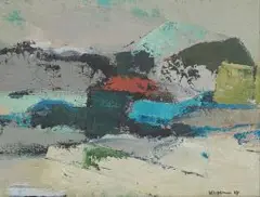 Taffy (Matthew) Whippman, The Red Roof, oil on canvas board