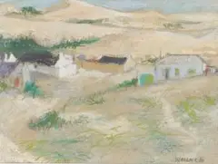 Marjorie Wallace, Arniston, pastel on paper