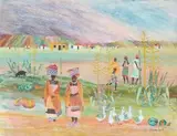 Catherine Paynter, Transkei Landscape, oil on canvas