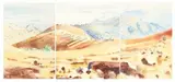 Ulrich Schwanecke, Undulating Namibian Landscape, Triptych