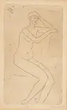 Lippy (Israel-Isaac) Lipshitz, Eve, etching
