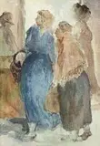Alexander Rose-Innes, Out Shopping, watercolour