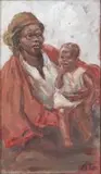 Allerley Glossop, Mother and Child, oil on cardboard