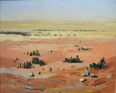 Walter Westbrook, Namibian Landscape, oil on canvas