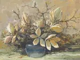 Christiaan Nice, Still Life with Magnolias