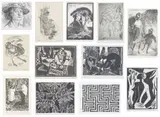 Twenty Prints 1951-1953 by Michaelis School of Fine Art, woodcuts, linocuts, etchings and lithographs, sold Apr 2015