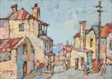 Gregoire Boonzaier, House and Table Bay, de Villiers St. Dist. Six, C.Town