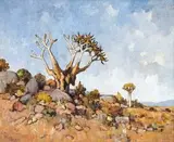 Geteisterde Kokerboom by Conrad Theys, oil on canvas, offered Jun 2015