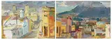 Alfred Krenz, Cape Street Scenes, a pair