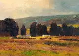 Grazing Cattle by Errol Boyley, oil on canvas, sold Jun 2015