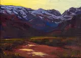 Moonlight by Hugo Naude, oil on canvas, sold Jun 2015
