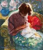 Hennie Niemann Snr, Woman Sewing