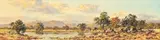 Bushveld Watering Hole by Otto Klar, oil on board, sold Jun 2015
