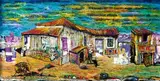 Willie Bester, Pasop vir die Hond, oil and collage on board, in the artist's handmade frame